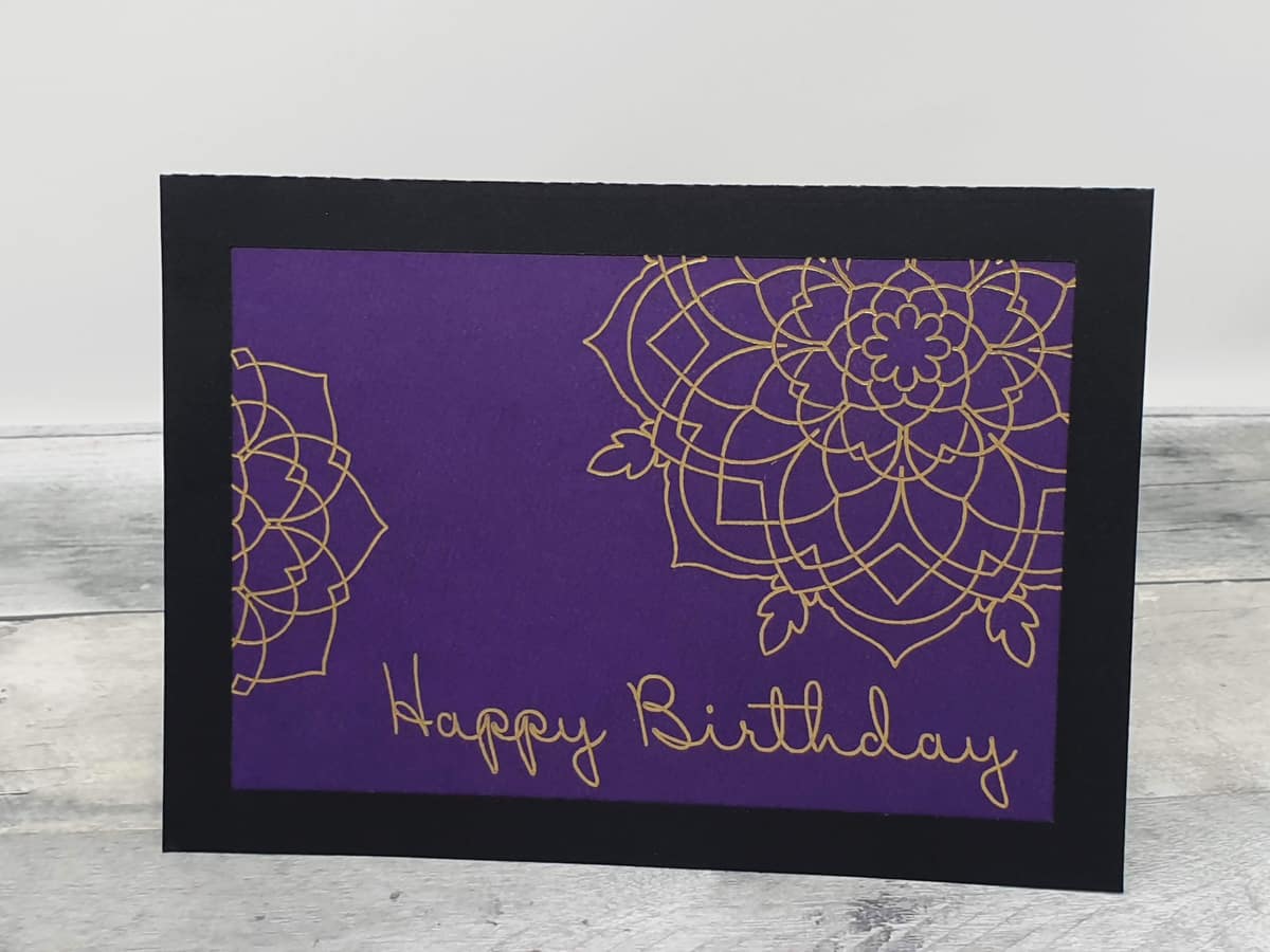 Foil Birthday Card - My Very Crafty Life